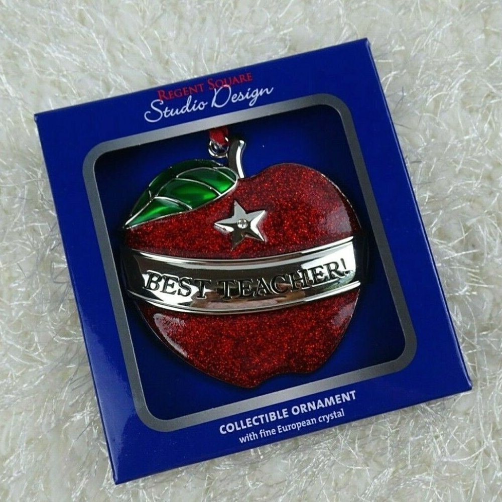 Clearance!💎5/$25 New Regent BEST Teacher Collectible Ornament